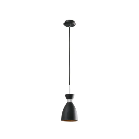 RETRO Lampe suspension noire et cuivre