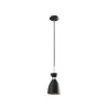 RETRO Lampe suspension noire et cuivre