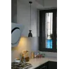 RETRO Lampe suspension noire et cuivre