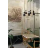 RETRO 5L Lampe suspension noire et cuivre
