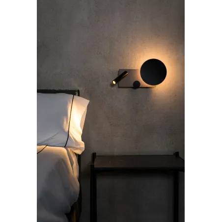 KLEE Lampe applique droite gris avec lecteur