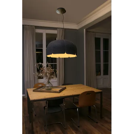 MUTE Lampe suspension marron et gris foncé dimmable 3000K