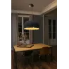 MUTE Lampe suspension marron et gris foncé dimmable 3000K
