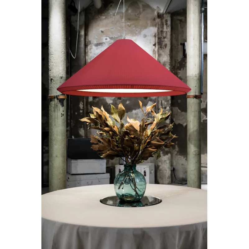 SAIGON IN 1300 Lampe suspension grenat