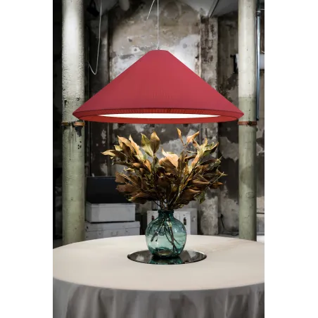 SAIGON IN 1300 Lampe suspension grenat