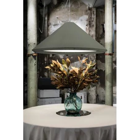 SAIGON IN 1300 Lampe suspension vert olive