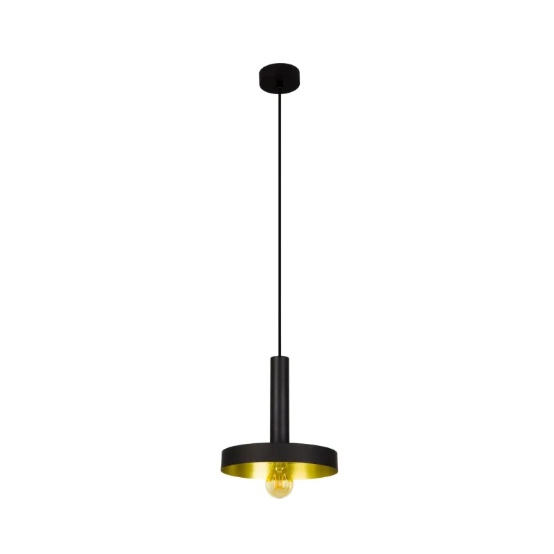 WHIZZ Suspension noire et or satiné
