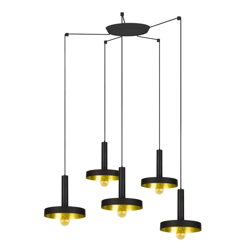 WHIZZ 5L Lampe suspension noire/or