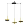 WHIZZ 3L Lampe suspension or/noire