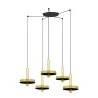 WHIZZ 5L Lampe suspension or/noire