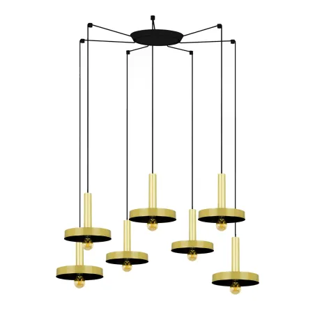 WHIZZ 7L Lampe suspension or/noire