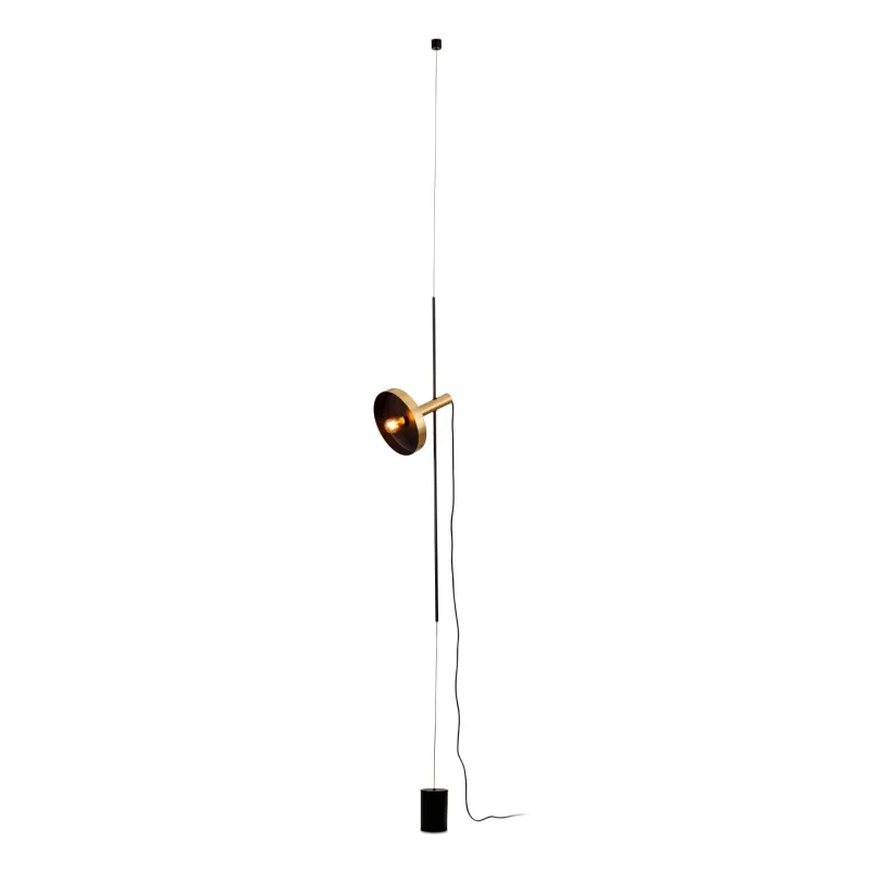 WHIZZ Lampe suspension/lampadaire or/noire