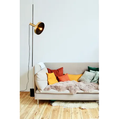 WHIZZ Lampe suspension/lampadaire or/noire