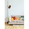 WHIZZ Lampe suspension/lampadaire or/noire
