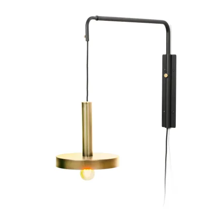 WHIZZ Lampe applique extensible or satiné et noire