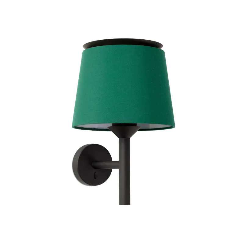 SAVOY Lampe applique noire/vert