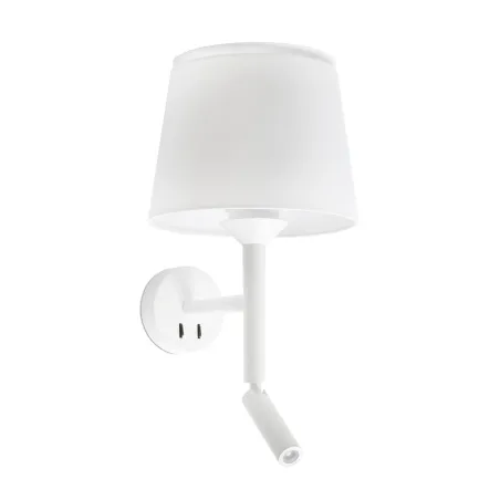 SAVOY Lampe applique avec lecteur blanc/blanc