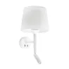 SAVOY Lampe applique avec lecteur blanc/blanc