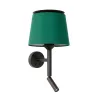 SAVOY Lampe applique avec lecteur con lettore noire/vert
