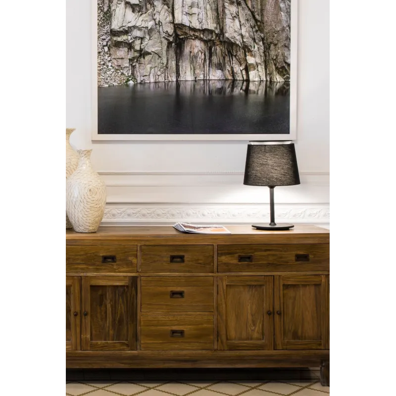 SAVOY Lampe de table noire/noire