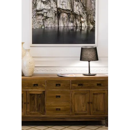 SAVOY Lampe de table noire/noire