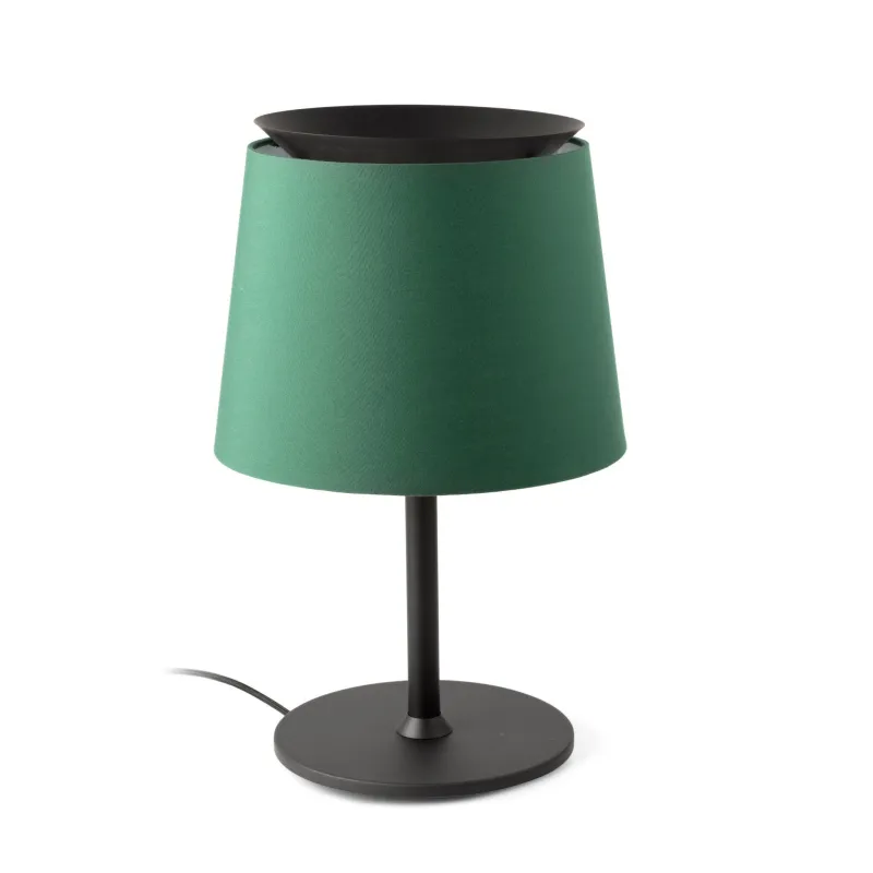 SAVOY Lampe de table noire/vert