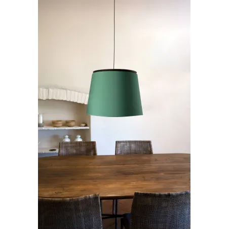 SAVOY Lampe suspension noir/vert