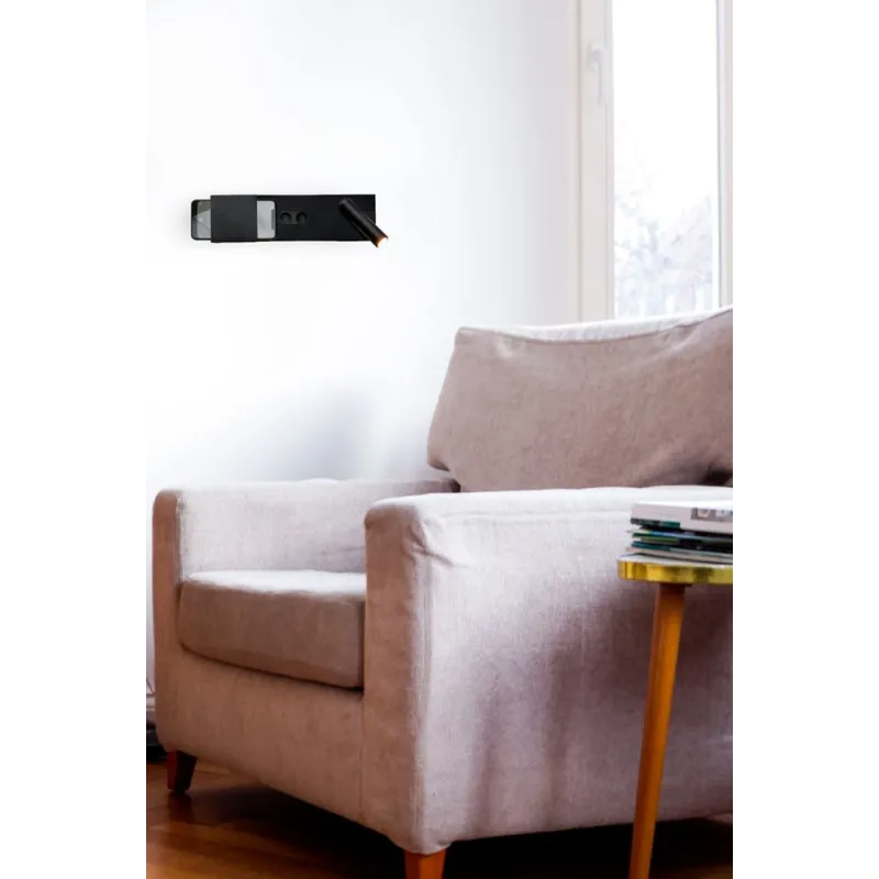 MAGOS Lampe applique noire