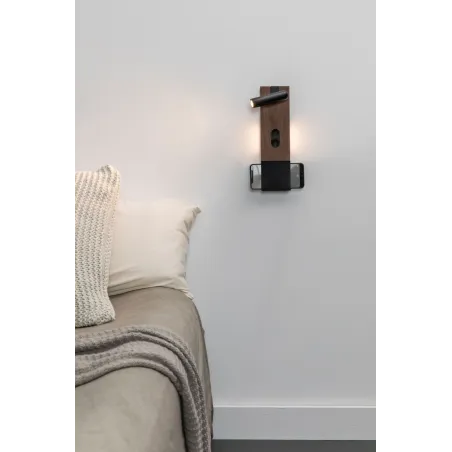 MAGOS Lampe applique noyer
