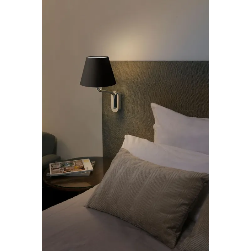 ETERNA Lampe applique chrome/noire