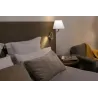 ETERNA Lampe applique avec lecteur droite chrome/blanc