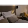 ETERNA Lampe applique avec lecteur droite chrome/noire