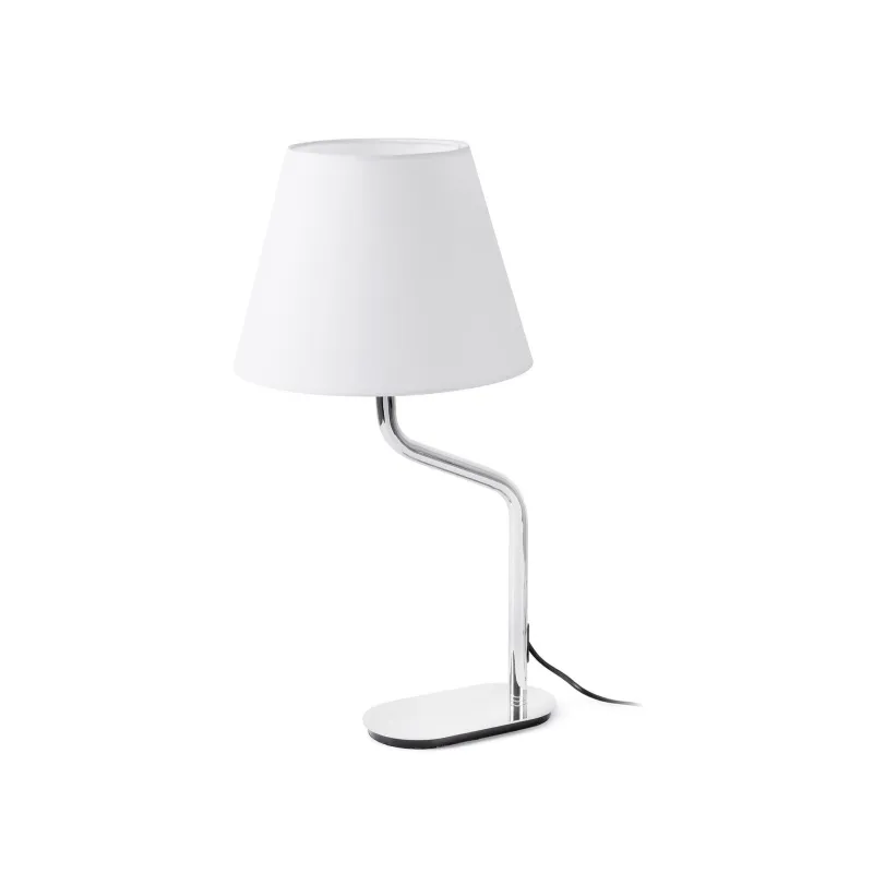 ETERNA Lampe de table chrome/blanc