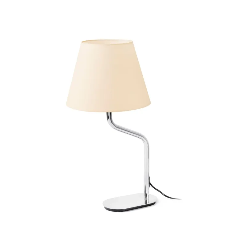 ETERNA Lampe de table chrome/beig
