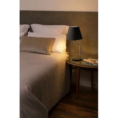 ETERNA Lampe de table chrome/noire