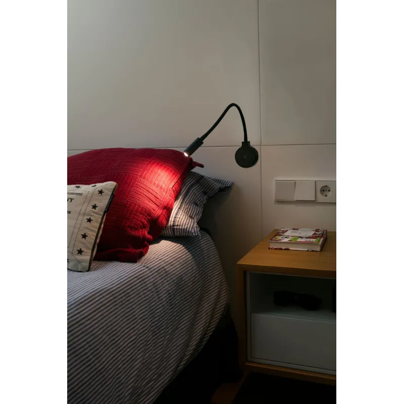PIXIE Lampe applique lecteur noir