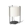 DRUM Lampe de table noire/beige