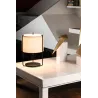 DRUM Lampe de table noire/beige