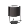DRUM Lampe de table noire/gris