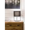 DRUM Lampe de table noire/gris