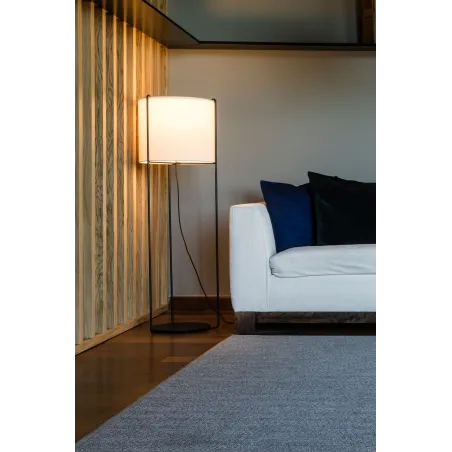 DRUM Lampadaire noire/beige