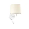 MONTREAL Lampe applique avec lecteur blanc/beige