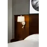 MONTREAL Lampe applique avec lecteur blanc/beige