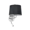 MONTREAL Lampe applique avec lecteur chrome/noire