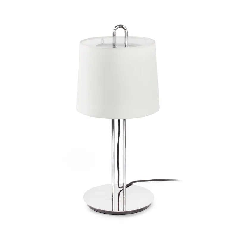 MONTREAL Lampe de table chrome/blanc