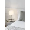 MONTREAL Lampe de table chrome/blanc