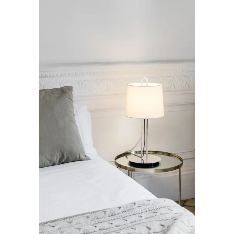 MONTREAL Lampe de table chrome/beig