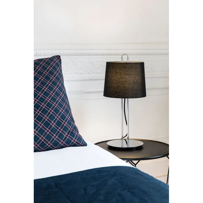 MONTREAL Lampe de table chrome/noire