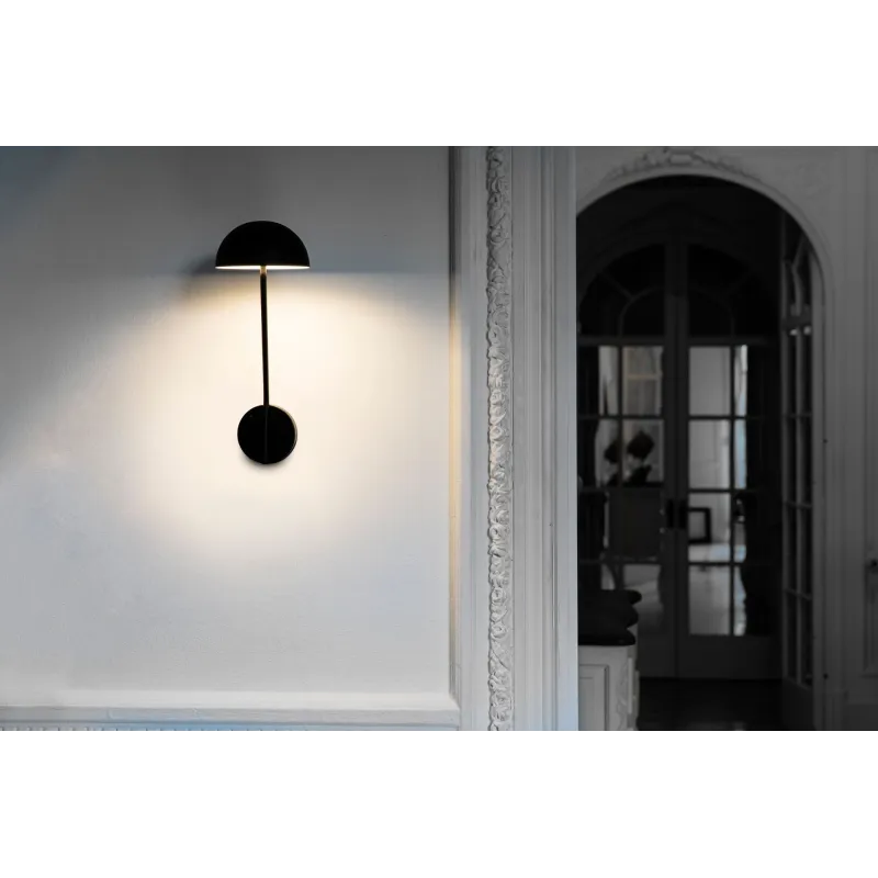 PURE Lampe applique noire et blanc cassé