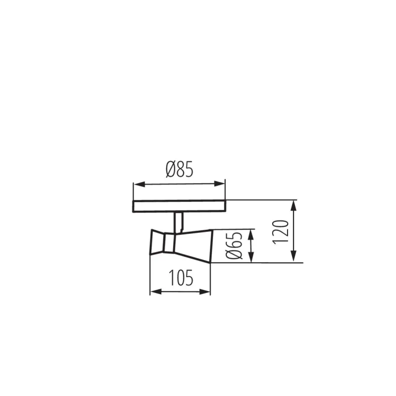MILENO EL-1O ASR-AN Applique plafonnier 1 tête